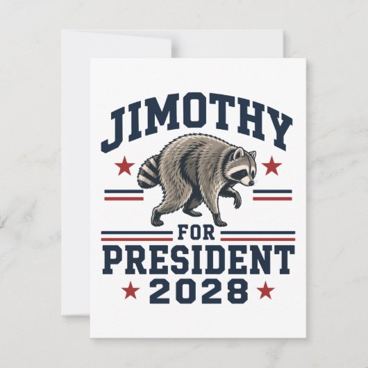 ジモシー大統領2028 招待状 (正面)