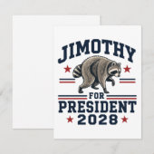 ジモシー大統領2028 招待状 (正面/裏面)