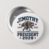 ジモシー大統領2028 缶バッジ (正面&裏面)