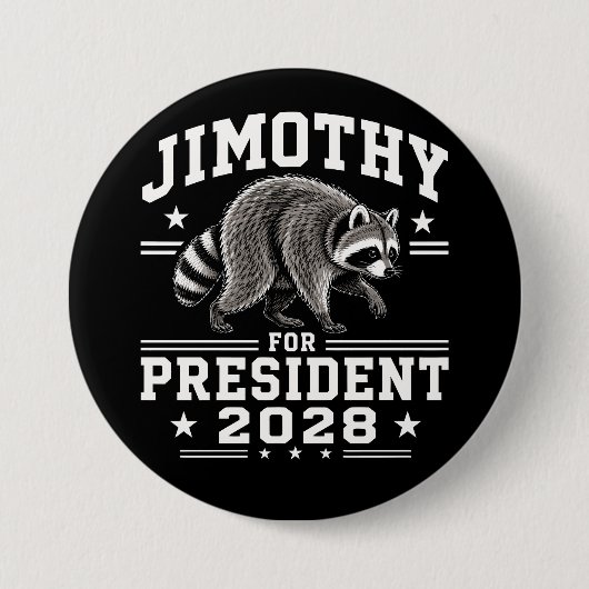 ジモシー大統領2028 缶バッジ (正面)