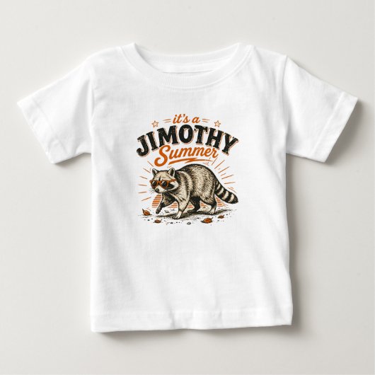 ジモシー赤ちゃんサマー・ヴィンテージTシャツ ベビーTシャツ (正面)
