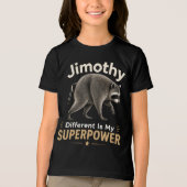 ジモシー わたしの特技は違っていること トライブレンドTシャツ (正面)