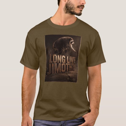 ジモシー・アライグマ万歳  Tシャツ (正面)