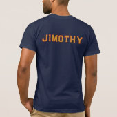 ジモシー・アライグマ伝説 ゴールド 赤 青 Tシャツ (裏面)