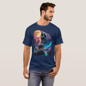 ジモシー・アライグマ ウイルス性シアトルアライグマ Tシャツ (正面フル)