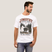 ジモシー・アライグマ ビンテージ 野生生物 森林 アドベンチャー Tシャツ (正面フル)