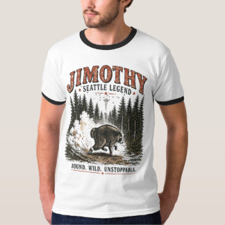 ジモシー・アライグマ ビンテージ 野生生物 森林 アドベンチャー Tシャツ