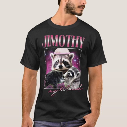 ジモシー・アライグマ・ブートレグTシャツ Tシャツ (正面)