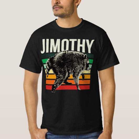 ジモシー・アライグマ Tシャツ (正面)