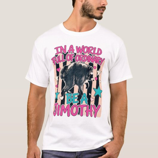 ジモシー・アライグマ Tシャツ (正面)