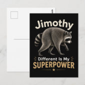 ジモシー 異なるところが僕のスーパーパワー ポストカード (正面/裏面)