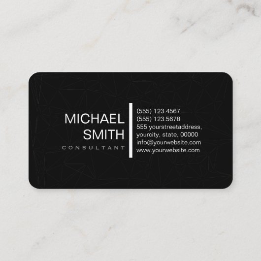 ジモダンオメトエレガントリック黒チタン 名刺 (裏面)