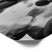 ジャイアンツコーズウェイサンセットブラックとホワイト ポスター (角)