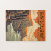 ジャイアンツコーズウェイ北アイルランド旅行ヴィンテージ ジグソーパズル (横)