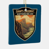 ジャイアンツコーズウェイ北アイルランド旅行ヴィンテージ セラミックオーナメント (右)