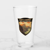 ジャイアンツコーズウェイ北アイルランド旅行ヴィンテージ タンブラーグラス (正面)