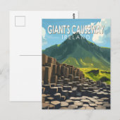 ジャイアンツコーズウェイ旅行アートヴィンテージ ポストカード (正面/裏面)