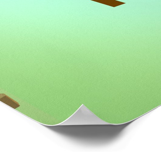 ジャイアンツ・コーズウェイ北アイルランド地図と旅行のポスター ポスター (角)