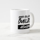 ジャイアントおもしろいドルハウスビルダーハッシュタグ忙しパパ ジャンボコーヒーマグカップ (正面右)