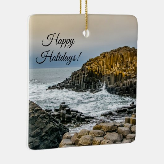 ジャイアントのコーズウェイでの夕日 セラミックオーナメント (右)