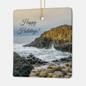 ジャイアントのコーズウェイでの夕日 セラミックオーナメント (左)