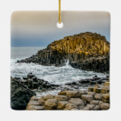 ジャイアントのコーズウェイでの夕日 セラミックオーナメント (裏面)