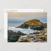 ジャイアントのコーズウェイでの夕日 ポストカード (正面/裏面)