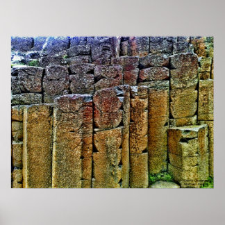 ジャイアントのコーズウェイ北アイルランド ポスター