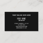 ジャイアントはっきりしたハロー引用文カバー 名刺 (裏面)