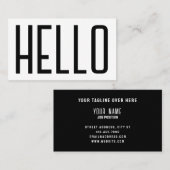 ジャイアントはっきりしたハロー引用文カバー 名刺 (正面/裏面)