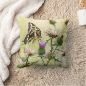 ジャイアントアゲハチョウ蝶 クッション (ブランケット)