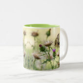 ジャイアントアゲハチョウ蝶 ツートーンマグカップ (正面右)