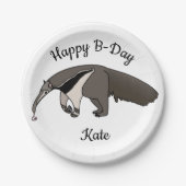 ジャイアントアンテーターハッピーバースデー ペーパープレート (正面)