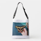 ジャイアントイエローアゲハチョウ蝶 クロスボディバッグ (裏面)