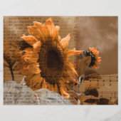 ジャイアントイエローサンフラワーズヒムンミュージックカントリ素朴ー (裏面)