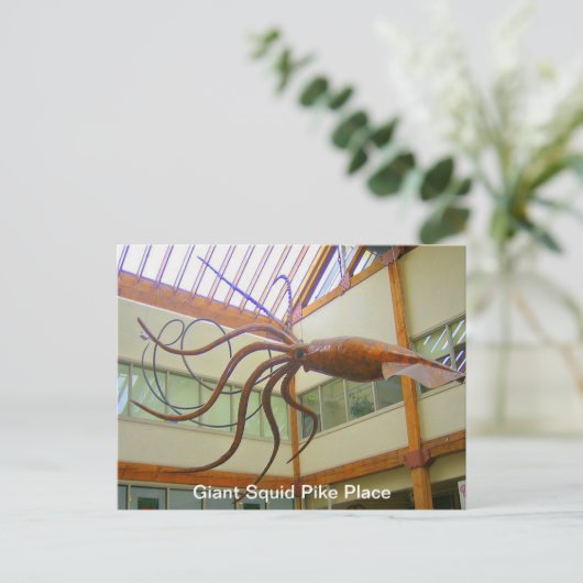 ジャイアントイカパイクプレイスマーケットシアトルワシア州はがき ポストカード (スタンド正面)