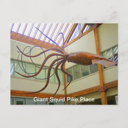 ジャイアントイカパイクプレイスマーケットシアトルワシア州はがき ポストカード (正面)