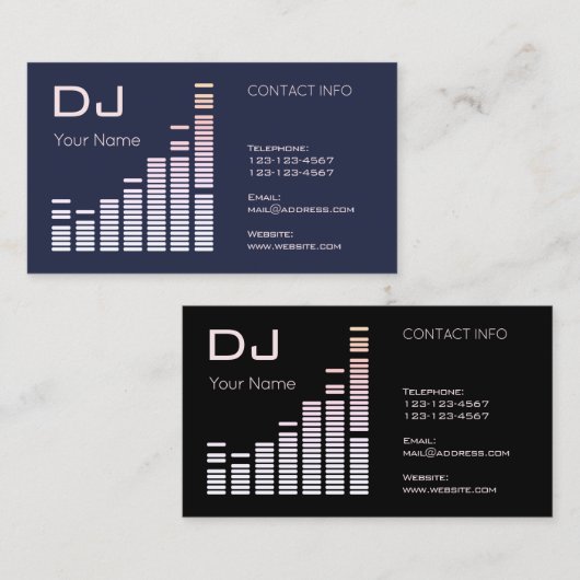 ジャイアントイコライザテンプレートパターン 名刺 (正面/裏面)