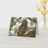 ジャイアントイーグルフクロウ用挨拶カード カード (黄色い花)
