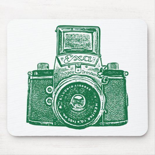 ジャイアントイーストドイツのカメラ – フォレストグリーン マウスパッド (正面)