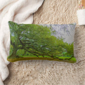 ジャイアントオークの木のアート枕 ランバークッション (ブランケット)
