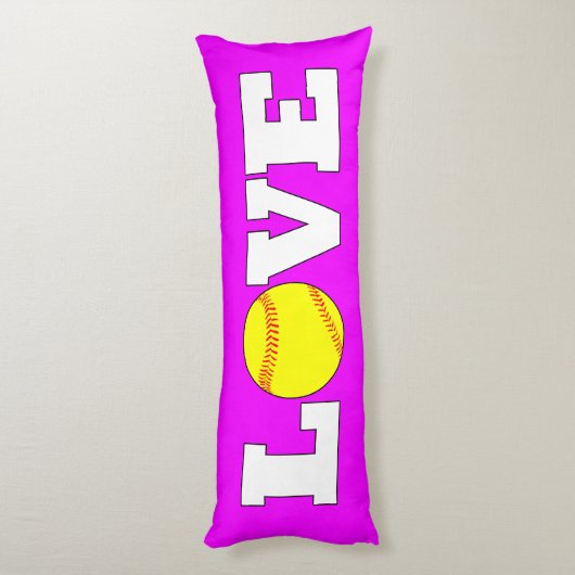 ジャイアントカスタムレーカラー速球ソフトボールLOVEスポーツ ボディピロー (裏面 (縦))