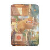 ジャイアントカピバラ – ホット春イラストレーション バスマット (正面縦)