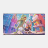 ジャイアントカメレオンシティイラストレーション デスクマット (正面)