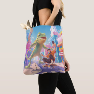 ジャイアントカメレオンシティイラストレーション トートバッグ