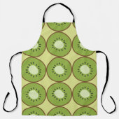 ジャイアントキウイフルーツキウイモダンカワイコンテンポラリート エプロン (正面)