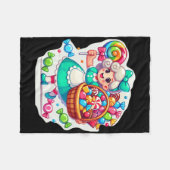 ジャイアントキャンディランドゲームクルーキャンディランドコスチュームAdu フリースブランケット (正面(横))