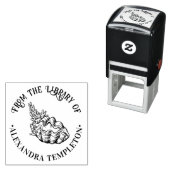 ジャイアントクラムシェルとコーラルライブラリブック名 セルフインキングスタンプ (インサイチュ)