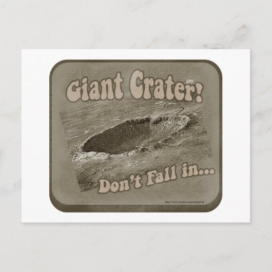ジャイアントクレーター! ポストカード (正面)