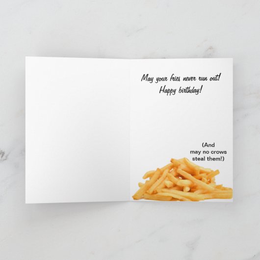 ジャイアントクロウ誕生日 カード (内部)